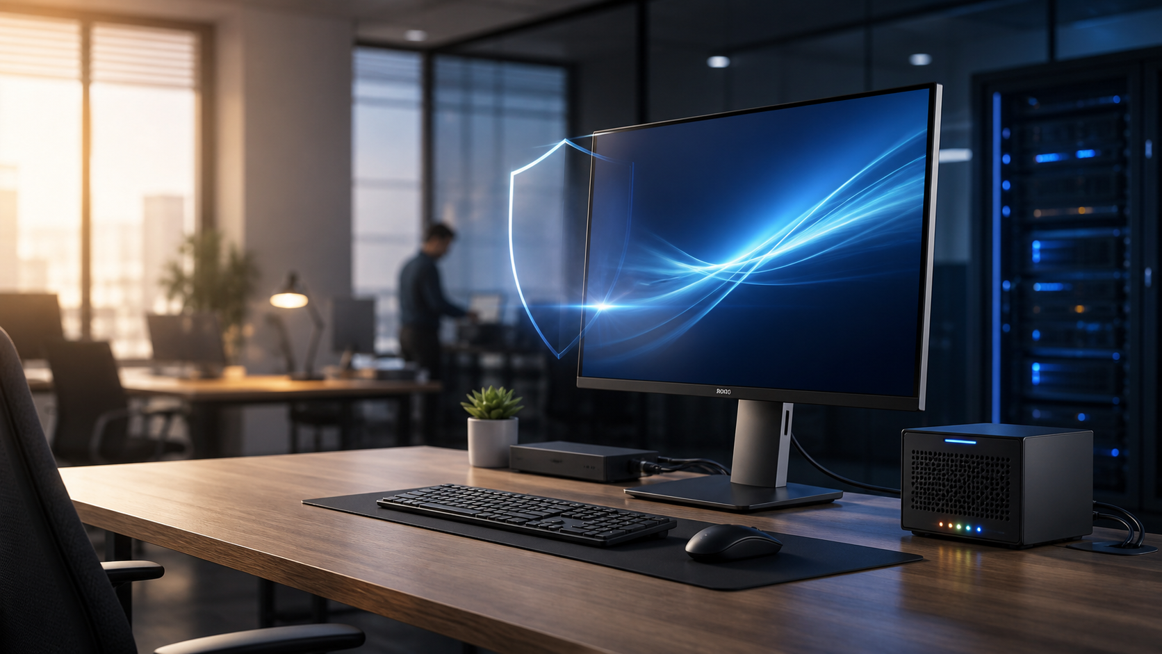 Ilustrasi konsep utama Keamanan dan Stabilitas Workstation Windows di Lingkungan Kantor - Edisi 20260827