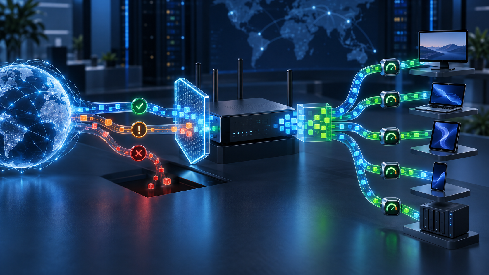 Diagram alur troubleshooting Tutorial Konfigurasi Dasar Firewall, NAT, dan Simple Queue di MikroTik
